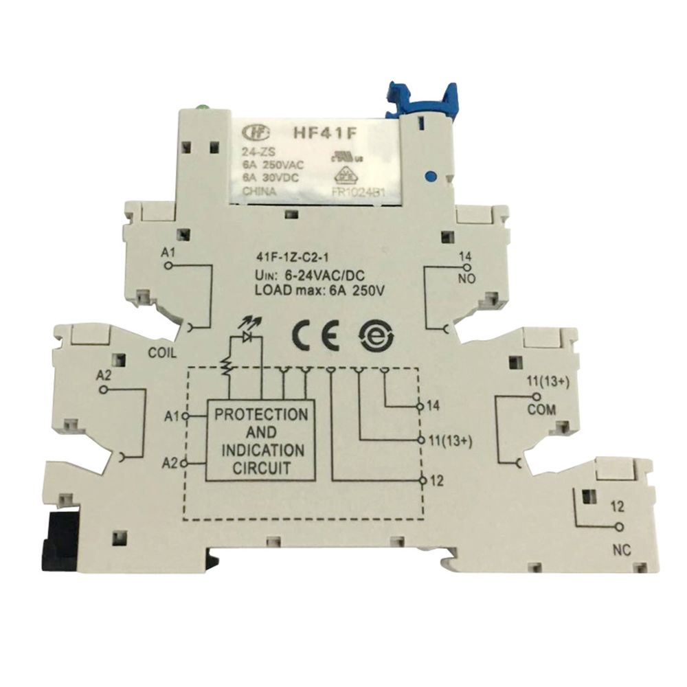 marque generique - Hongfa HF41F PCB Relay 5-PIN Relay Socket 6-24V AC / DC 6A 41F-1Z-C2-1 - Appareils de mesure