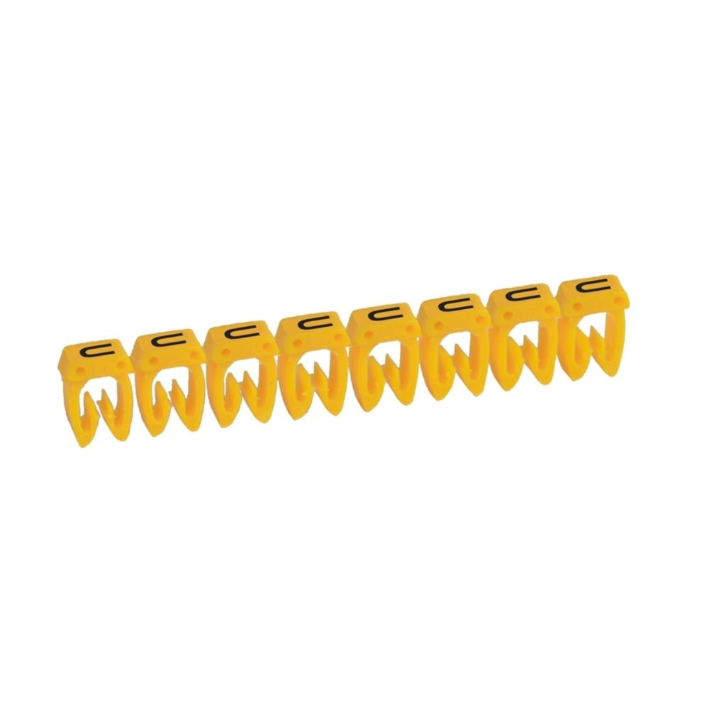 Legrand - repère pour fil de 4 à 6 mm2 - lettre u - couleur jaune - legrand cab 3 - Accessoires de câblage