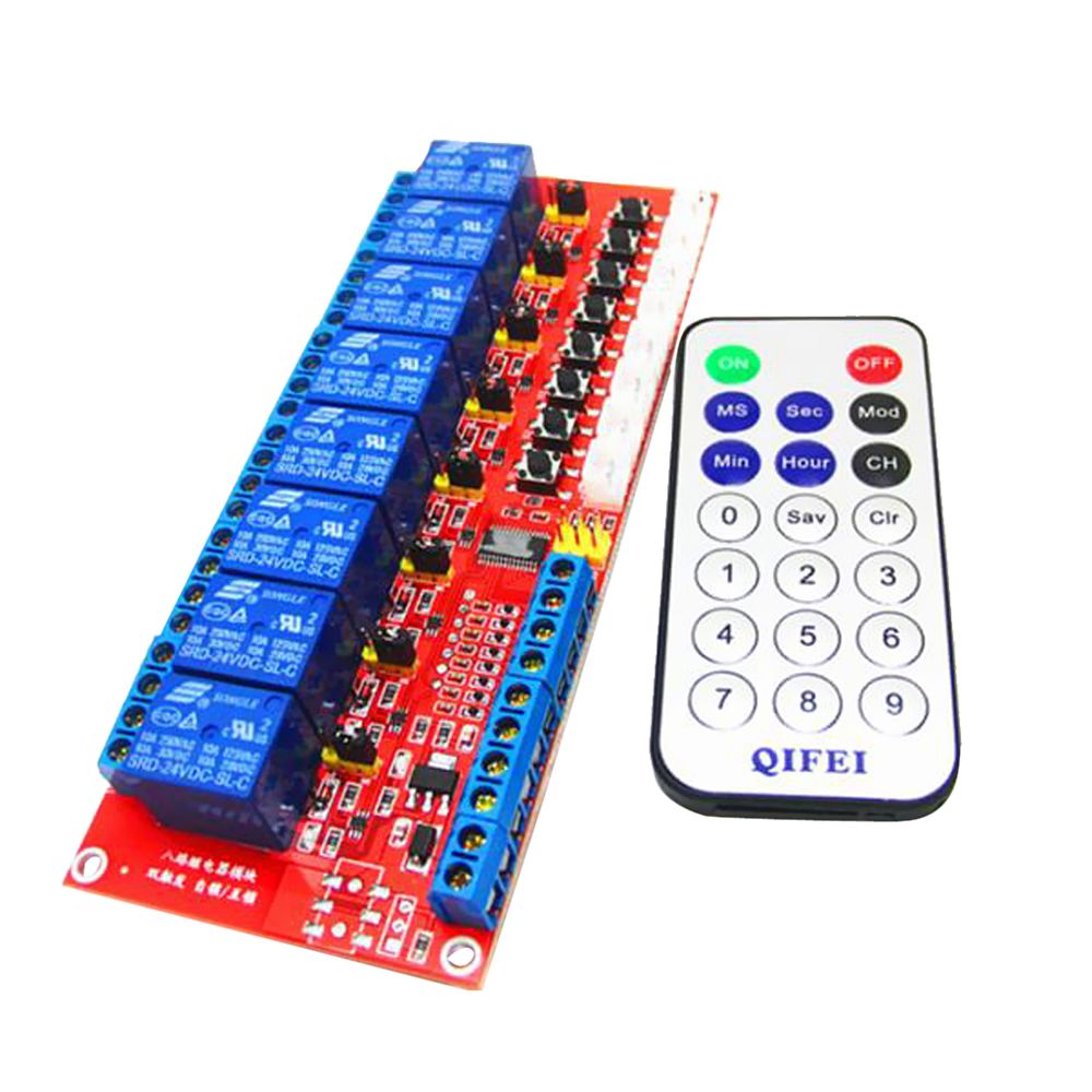 marque generique - Panneau de contrôle du module de relais 8 canaux avec télécommande pour arduino 12v - Appareils de mesure