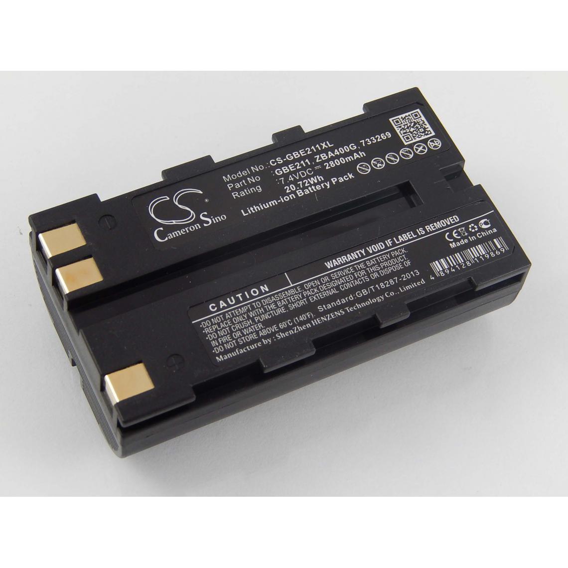 Vhbw - vhbw Batterie compatible avec Geomax Zoom 80, Zoom ZT80+, ZT80+ dispositif de mesure laser, outil de mesure (2800mAh, 7,4V, Li-ion) - Piles rechargeables