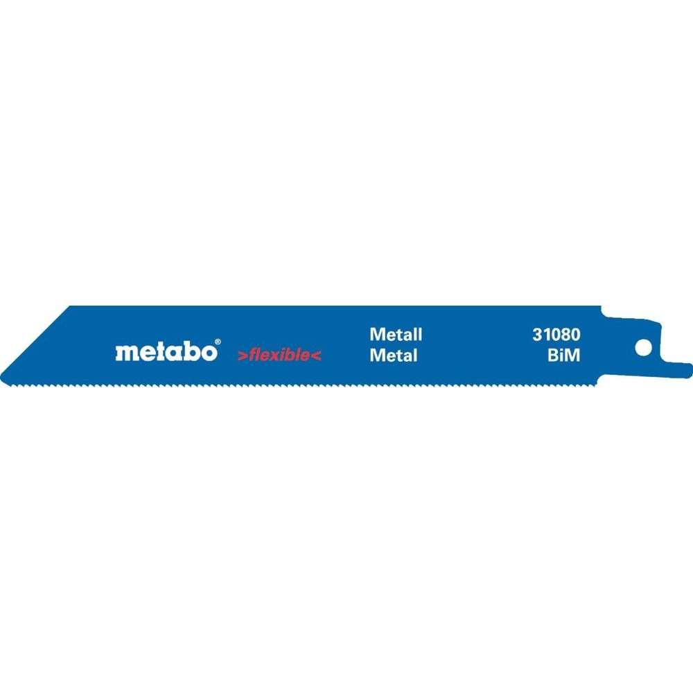 Metabo - Metabo 5 lames de scies sabres, métal, flexible, 150 x 0,9 mm - Accessoires sciage, tronçonnage
