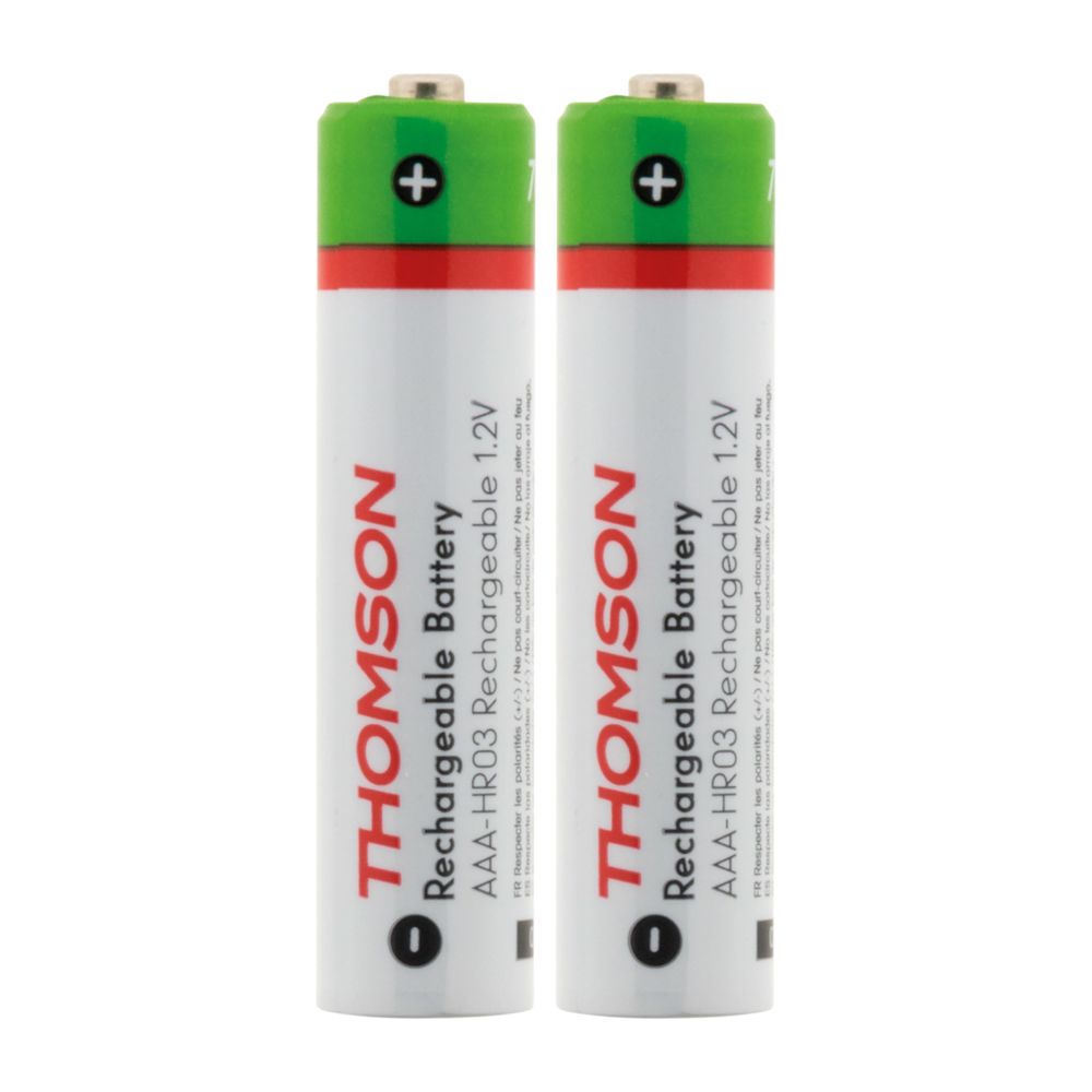 Thomson - Pack 2x piles rechargeables HR03 AAA 900 mAh - Thomson - Piles rechargeables