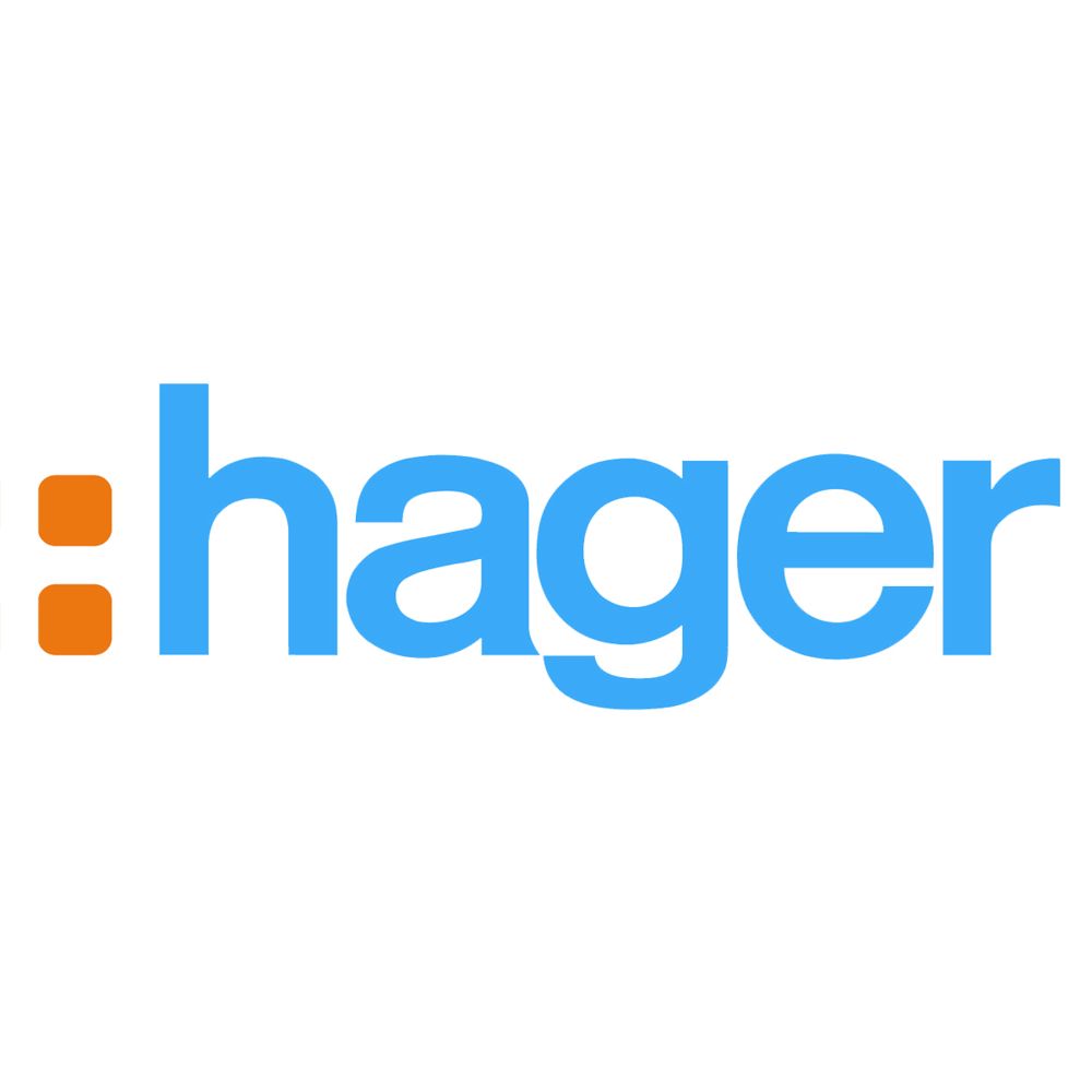Hager - plaque hager systo horizontale 6 modules blanche - Interrupteurs et prises en saillie