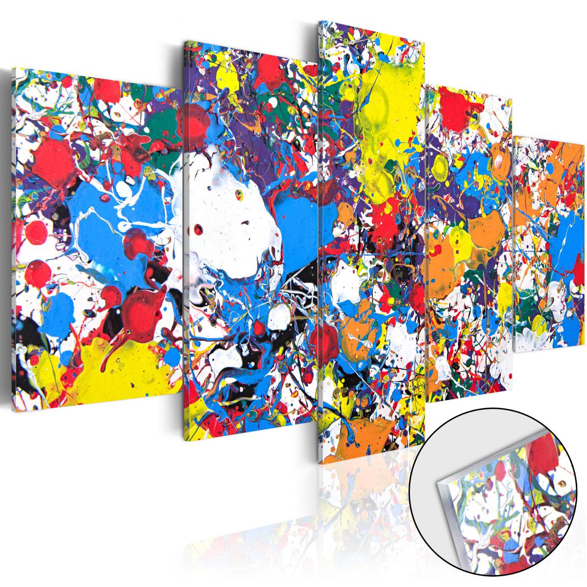 Bimago - Tableau sur verre acrylique | Colourful Imagination [Glass] | 100x50 | | - Cloisons