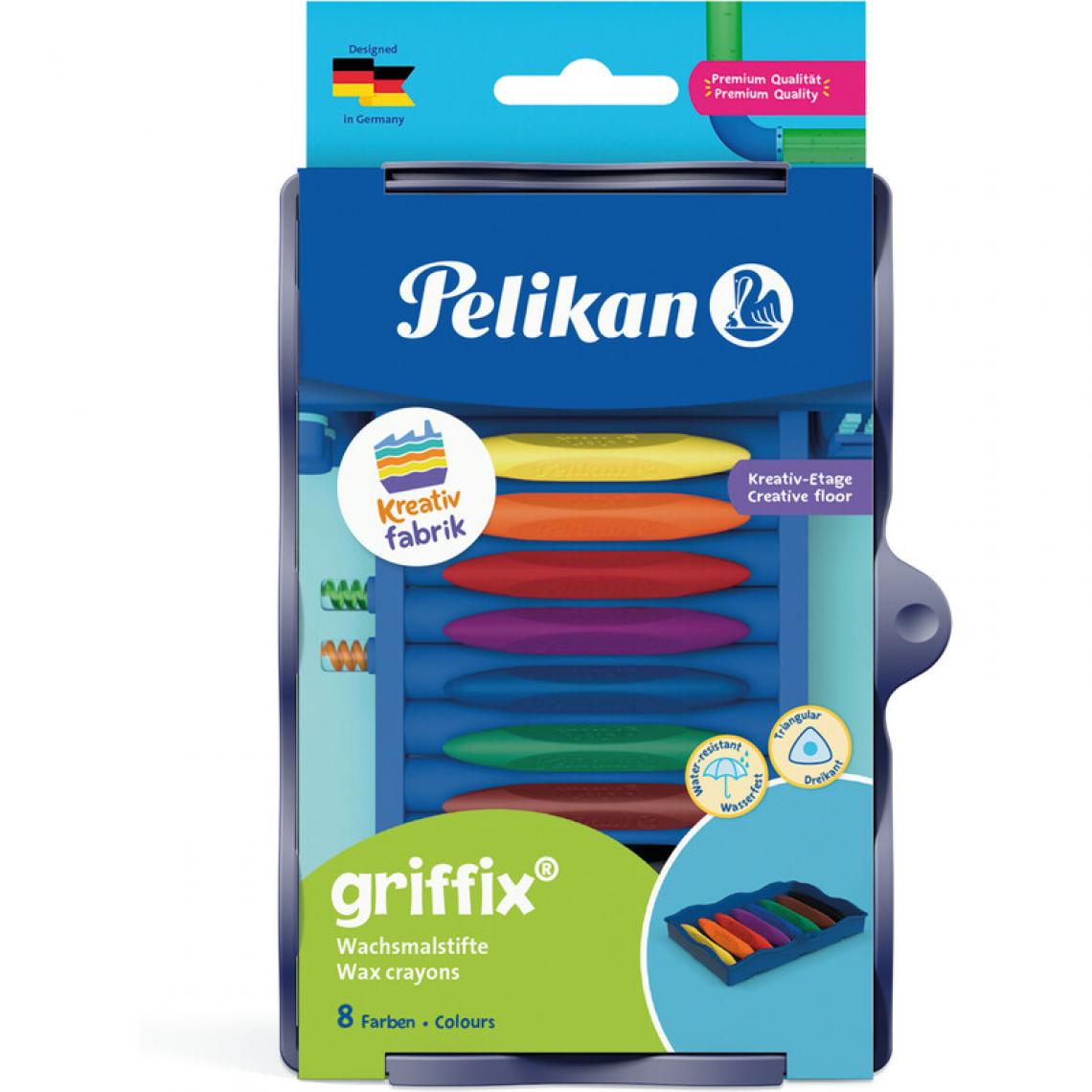 Pelikan - Pelikan Kreativfabrik Crayons de cire griffix, 8 couleurs () - Outils et accessoires du peintre