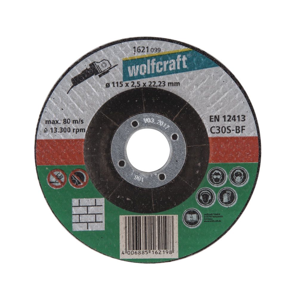 Wolfcraft - 1 Disque tronç.Pierre mdØ115x2.5 - Accessoires meulage