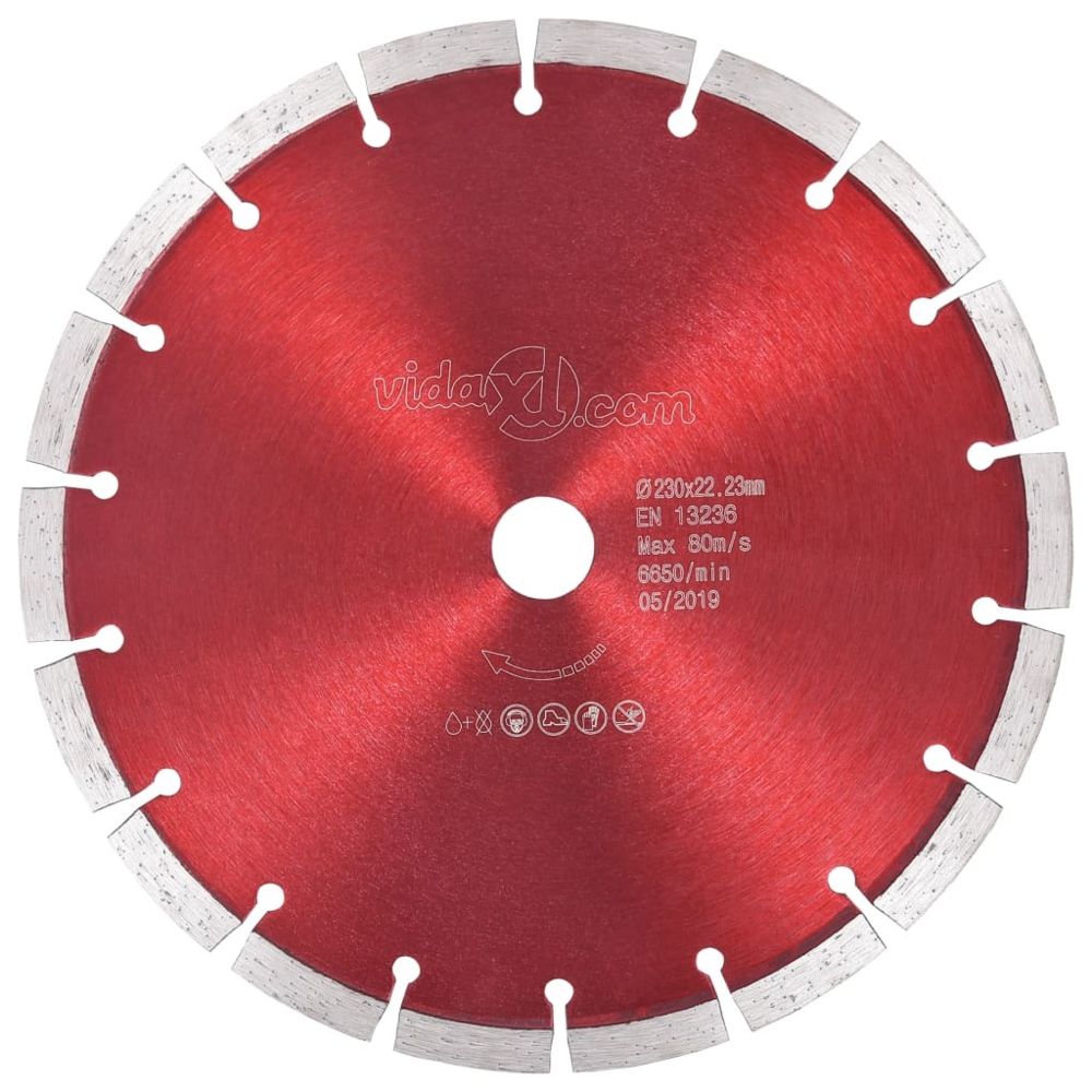 Vidaxl - vidaXL Disque de coupe diamanté Acier 230 mm - Outils de coupe