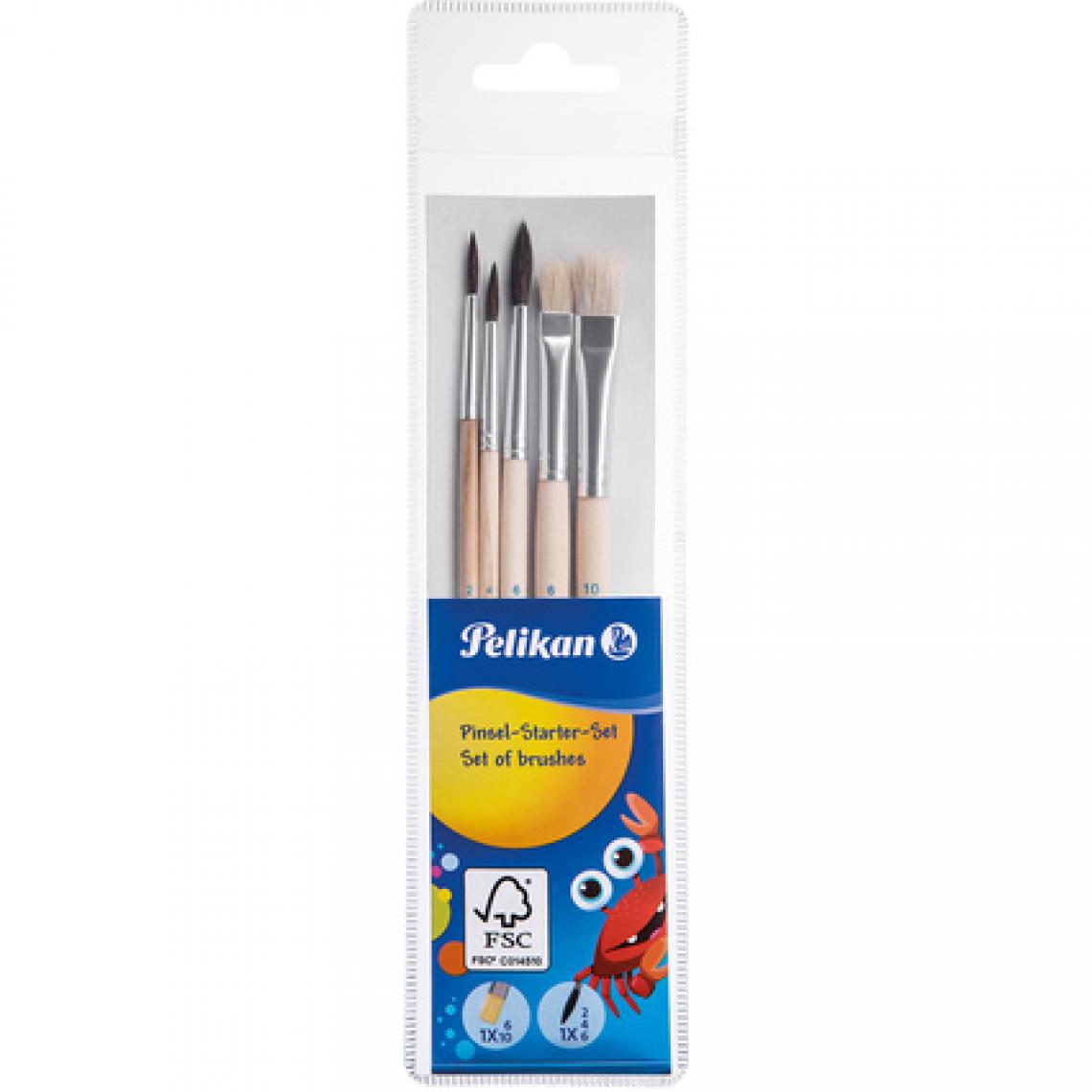 Pelikan - Pelikan Kit de démarrage de pinceaux, 5 pièces () - Outils et accessoires du peintre
