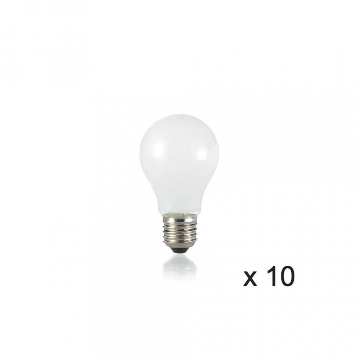 Ideal Lux - Ampoule (x10) 8W E27 Blanc D6 252209 - Ampoules LED
