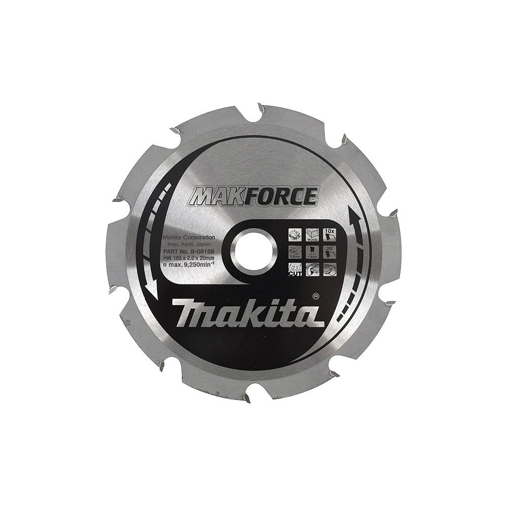 Makita - Lame carbure Ø 140 mm ''MakForce'' pour bois pour scies circulaires MAKITA-B-08137 - Accessoires sciage, tronçonnage