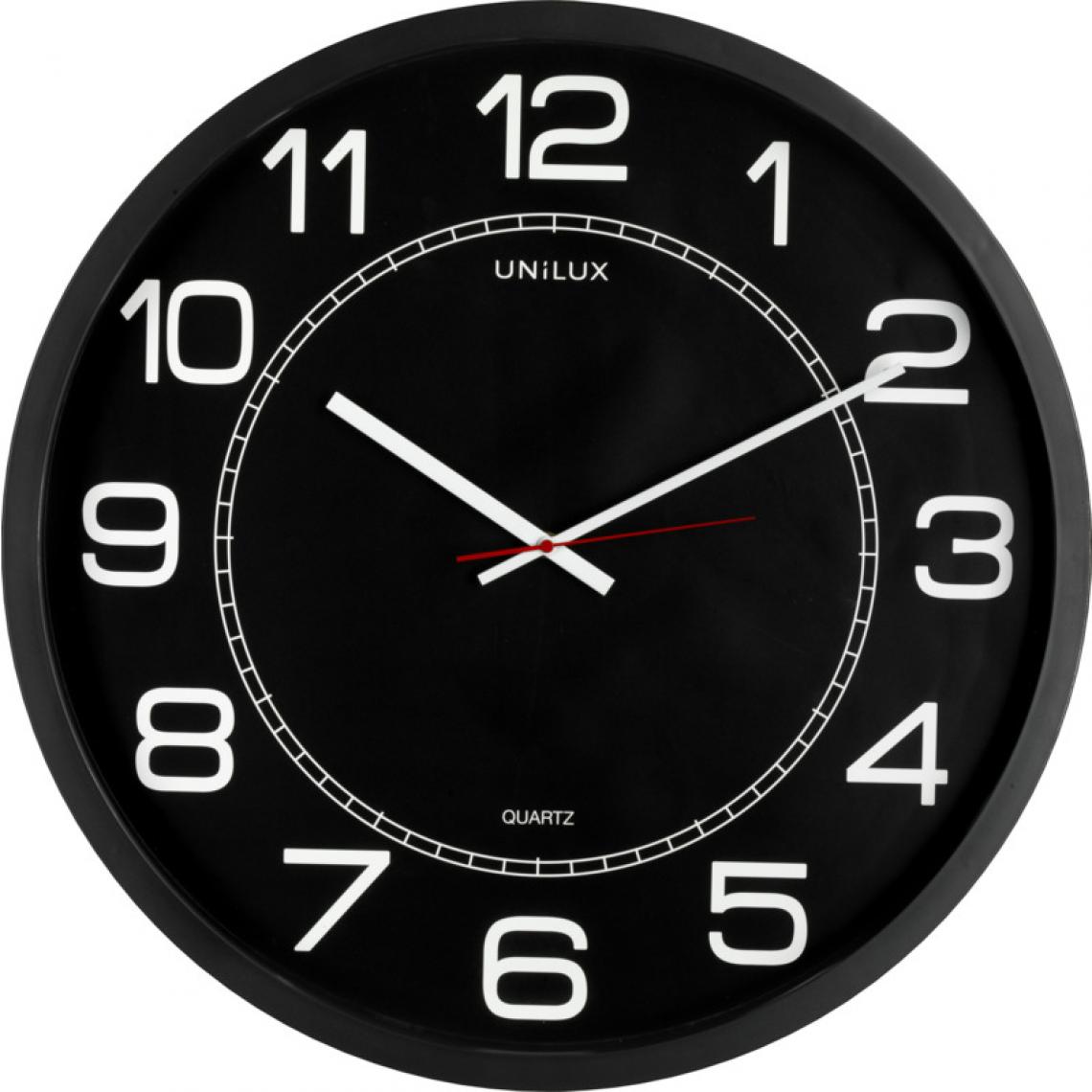 Unilux - UNiLUX Horloge murale à quartz 'MEGA', diamètre: 600 mm () - Télérupteurs, minuteries et horloges