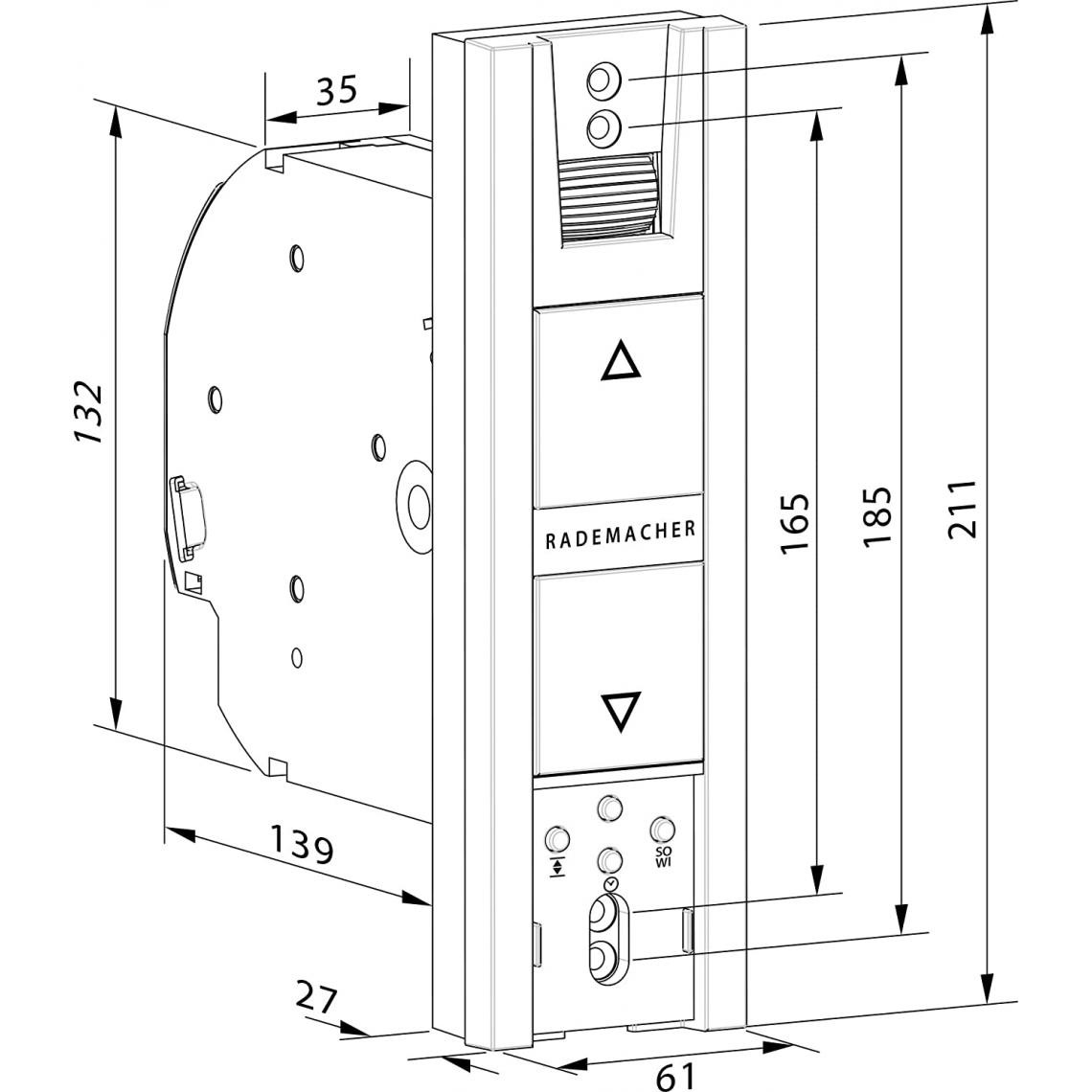 Inconnu - Rademacher RolloTron Basis 1100-UW (18234519) - Enrouleur électrique