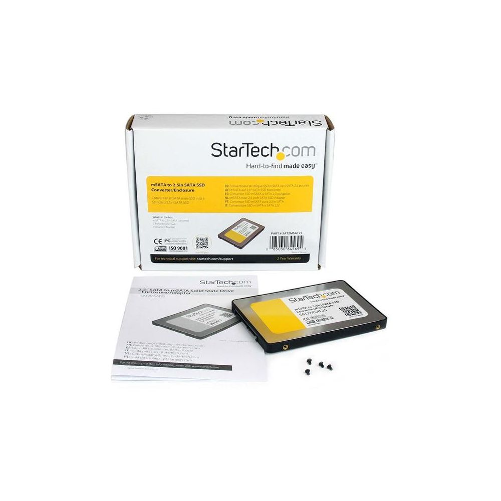 Startech - Startech - Boîtier dadaptateur SSD - mini SATA vers SATA - Adaptateurs