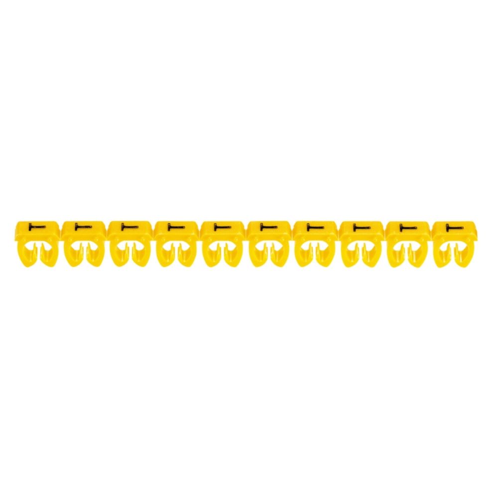 Legrand - repère pour fil de 4 à 6 mm2 - lettre t - couleur jaune - legrand cab 3 - Accessoires de câblage