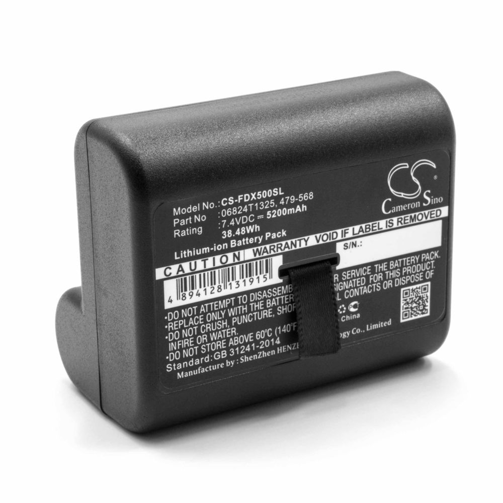 Vhbw - vhbw Li-Ion batterie 5200mAh (7.4V) pour appareil de mesure Fluke DSX-5000, FLUKE DSX Versiv, Versiv - Piles rechargeables