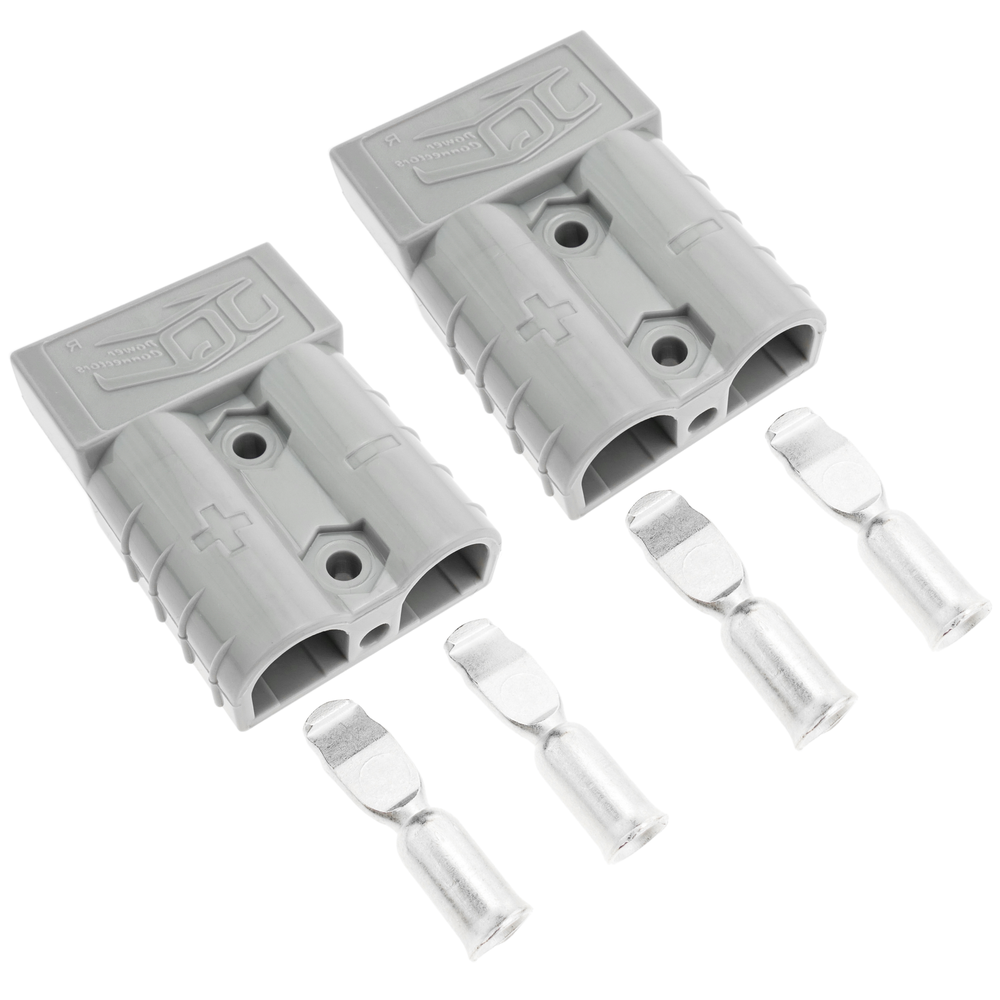 Bematik - Connecteur Anderson pour charger et alimenter Paire Mâle et Femelle AMH 50A 600V - Fils et câbles électriques