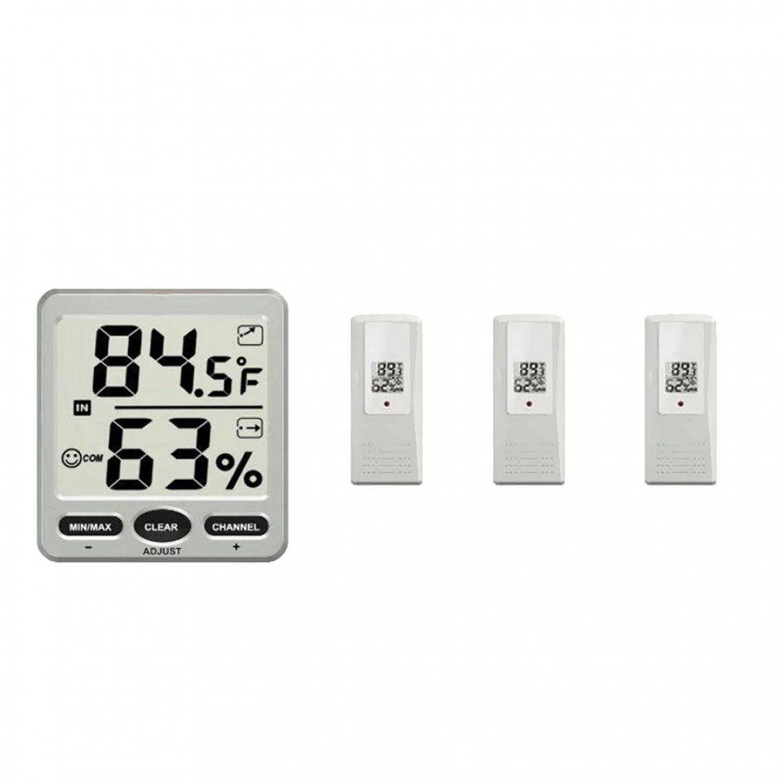 marque generique - Thermomètre sans fil numérique 8 canaux à 2 canaux avec 1 capteur à distance - Mesure électronique