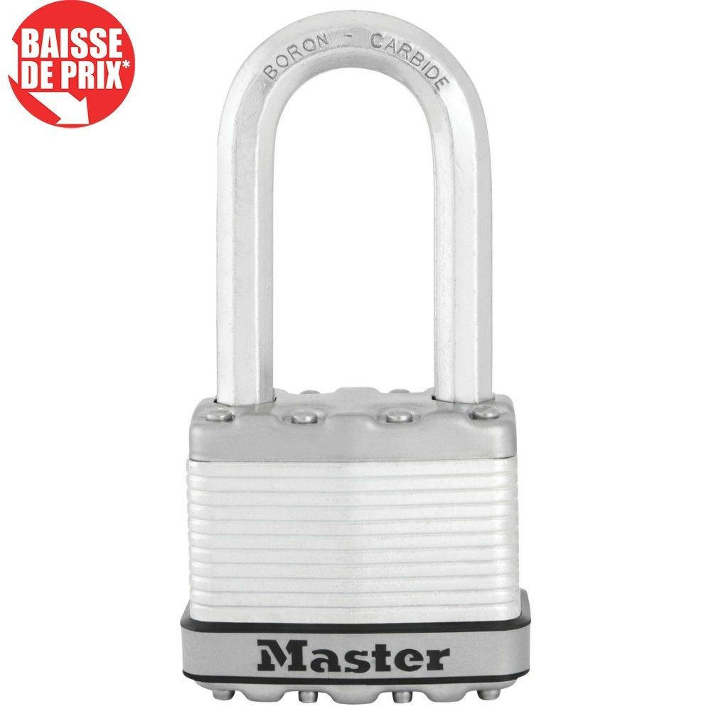 Master Lock - Cadenas MASTER LOCK Excell 51mm Lamine Anse Octo 51mm - Verrou, cadenas, targette