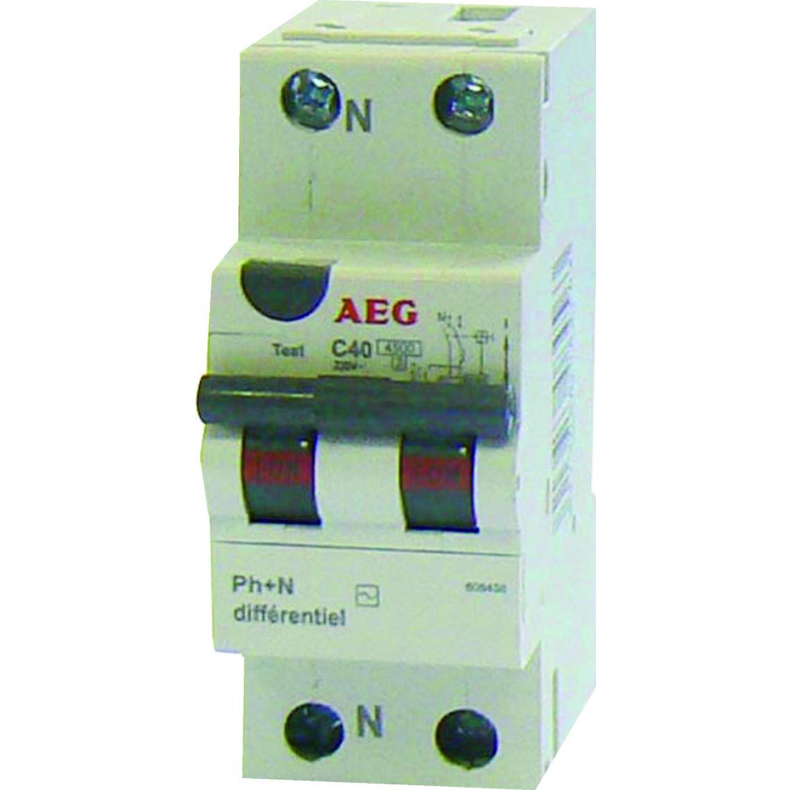 AEG - Disjoncteur différentiel 30MA 40A type AC - Tableaux prééquipés