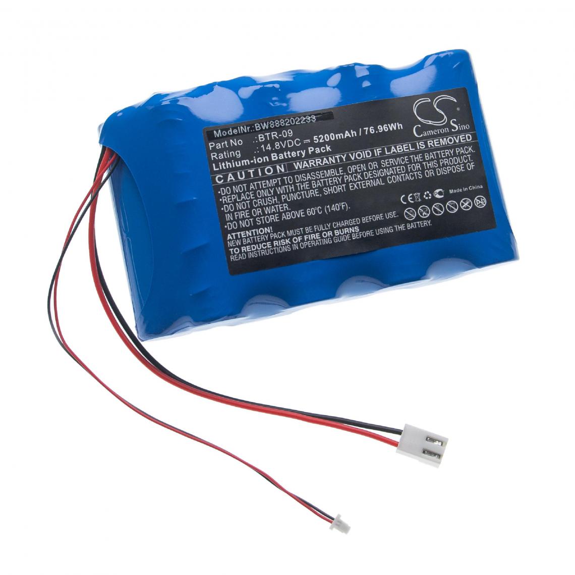 Vhbw - vhbw Batterie compatible avec Fujikura FSM-70R, FSM-70S, FSM-80C, FSM-80C+, FSM-80S outil de mesure (5200mAh, 14,8V, Li-ion) - Piles rechargeables