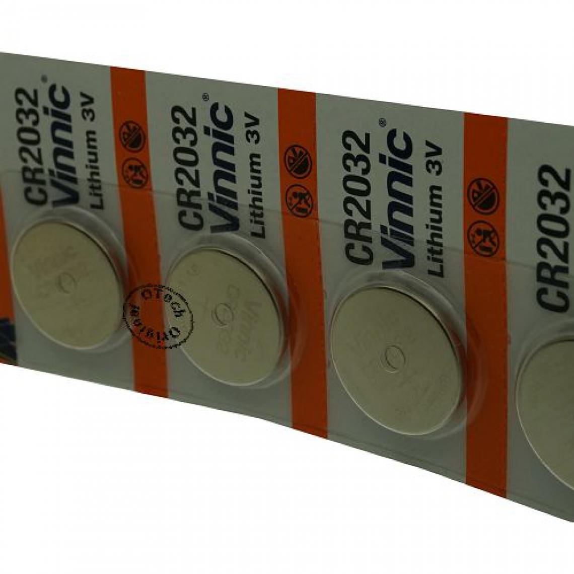 Otech - Pack de 5 piles Vinnic pour DIVERS L2032 - Piles rechargeables