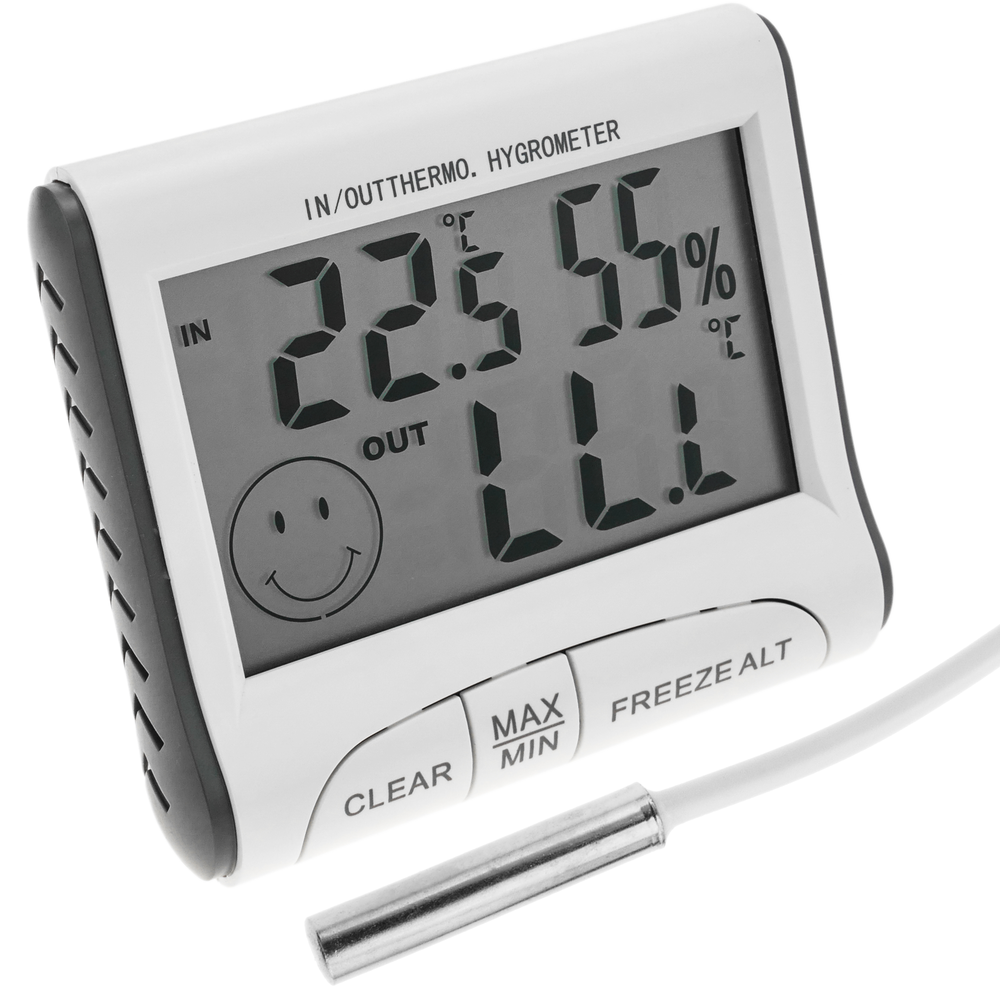 Bematik - Thermomètre hygromètre avec double capteur intérieur et extérieur DW-0223 - Appareils de mesure