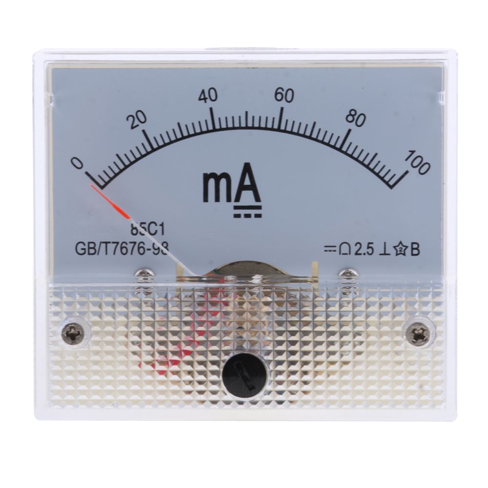 marque generique - dc ampèremètre analogique panneau compteur amp mètres courant manomètre pointeur type 0-100ma - Mètres