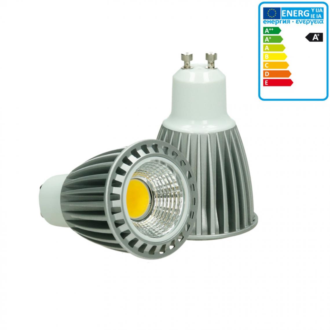 Ecd Germany - ECD Germany LED COB GU10 Spot Lampe Ampoule 9W Dimmable Blanc Chaud - Ampoules LED