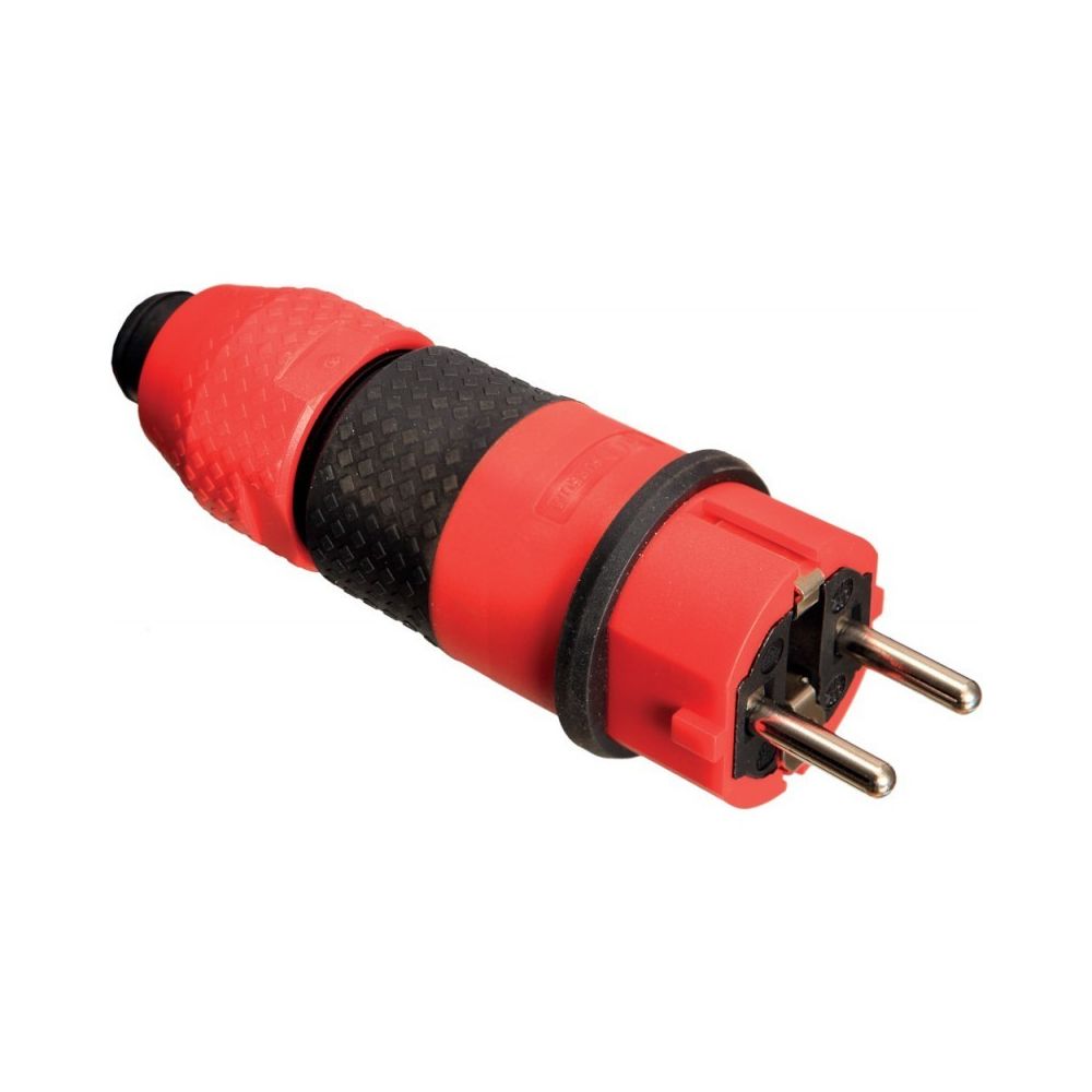 Schwabe - Prolongateur SCHUKO rouge noir - Enrouleur électrique