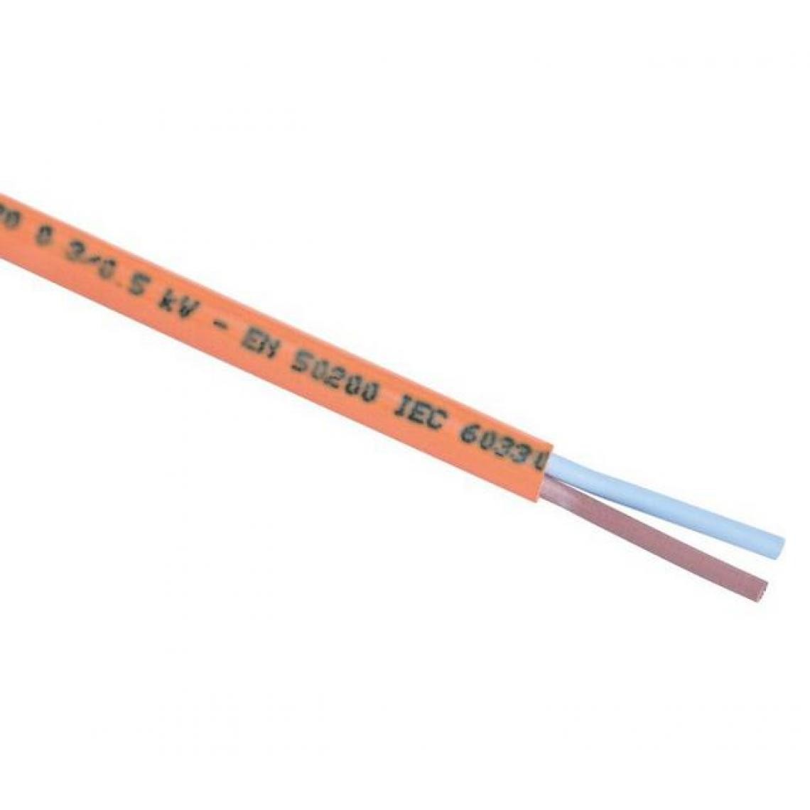 Lynelec - Lynelec - Câble rigide résistant au feu CR1-C1 2x1,5 mm² Ø 8,8 mm 100 m - Cordons d'alimentation