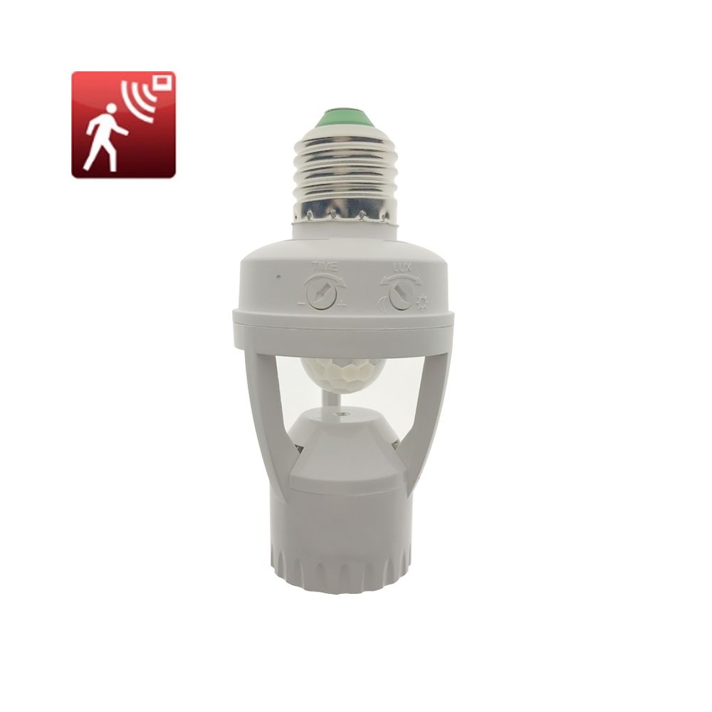 Wewoo - LED détecteur de mouvement 360 degrés PIR Induction Motion Capteur IR Infrarouge Humain E27 Prise Commutateur Base Ampoule Support, AC 110-220V - Ampoules LED