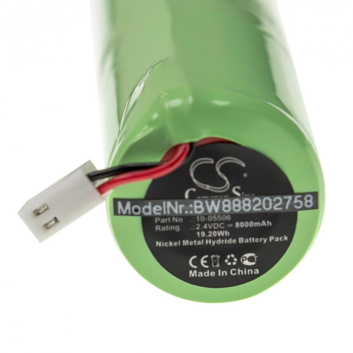 Vhbw - vhbw Batterie compatible avec geo-FENNEL FL 1000, FL 200A-N, FL 400 HA-G outil de mesure (8000mAh, 2,4V, NiMH) - Piles rechargeables