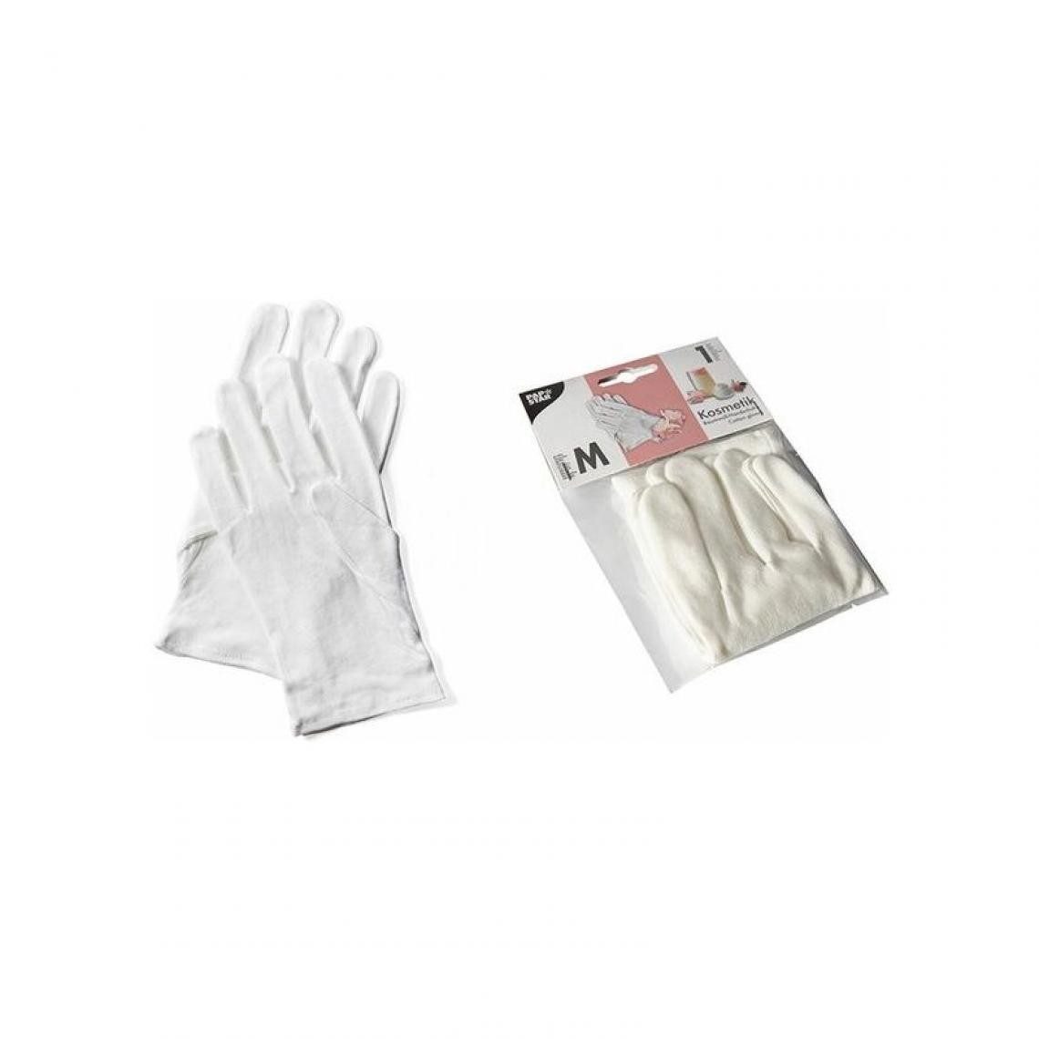 PAPSTAR - PAPSTAR Gant en coton, taille: M, blanc () - Protections pieds et mains