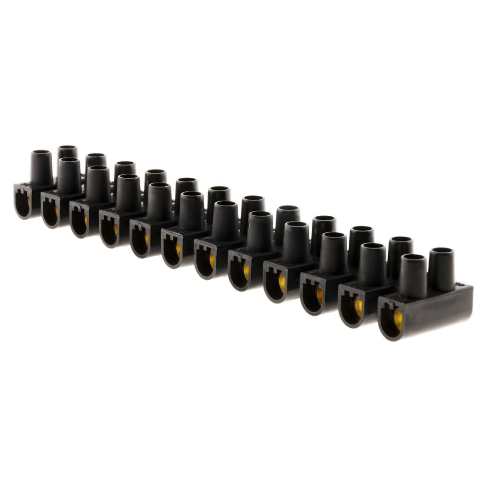 Zenitech - Barrettes 12 plots 16 mm² Noir - Zenitech - Accessoires de câblage