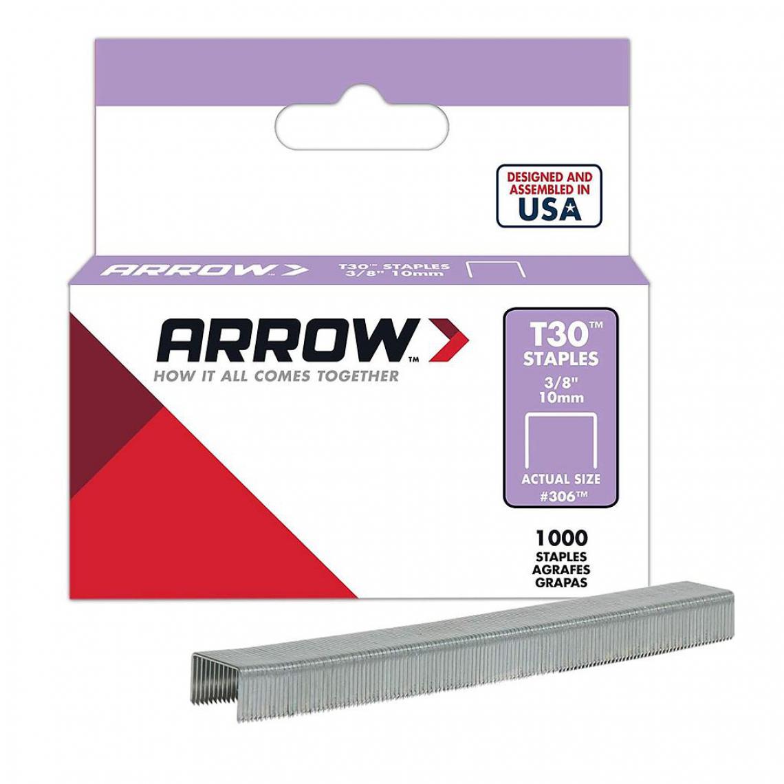 Arrow - Arrow - Boîte de 1000 Agrafes T30-HT30 10 mm - Agrafeuses