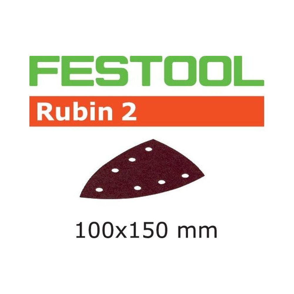 Festool - Abrasifs FESTOOL STF DELTA/7 P80 RU2 - Boite de 10 - 499143 - Verrou, cadenas, targette