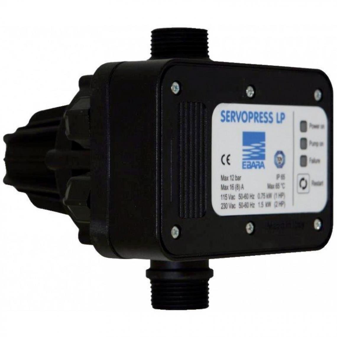 Ebara - Interrupteur à pression 1.5 à 12 bar 230 V Ebara SERVOPRESS LP - Interrupteurs et prises étanches