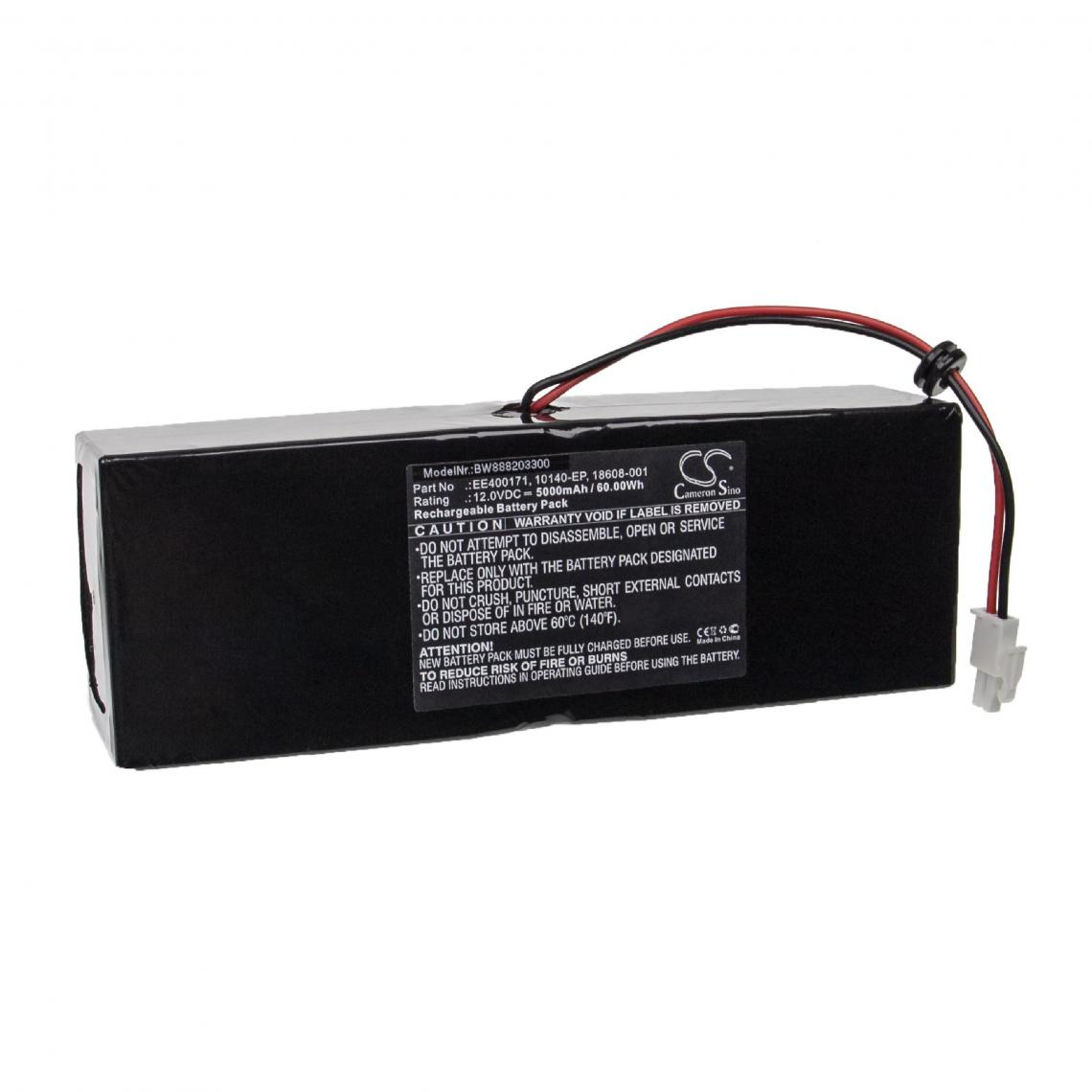 Vhbw - vhbw Batterie compatible avec Carefusion Pulmonetic LTV 900, LTV 950 appareil médical (5000mAh, 12V, Sealed Lead Acid) - Piles spécifiques