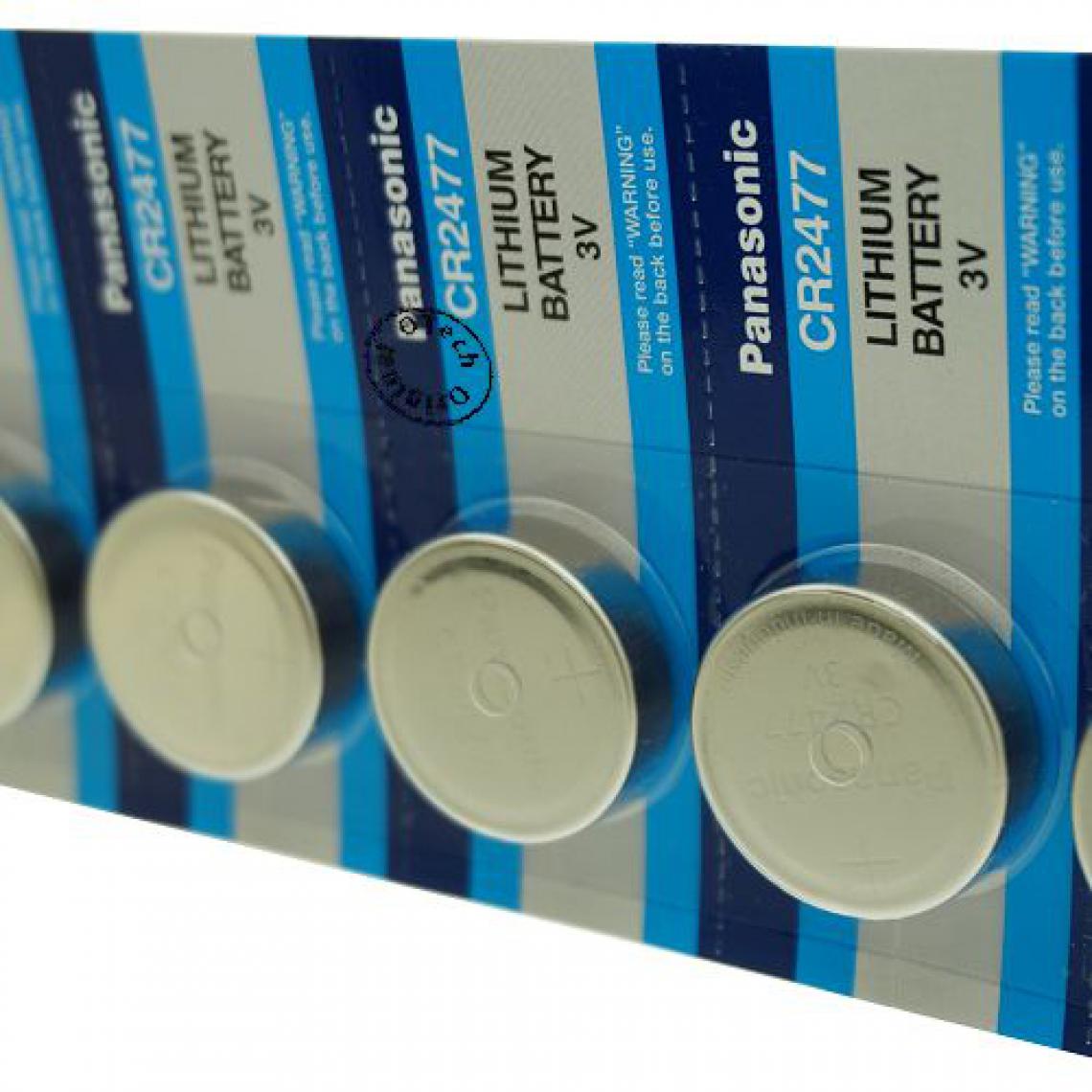 Otech - Pack de 5 piles Panasonic pour DIVERS KCR2477 - Piles rechargeables
