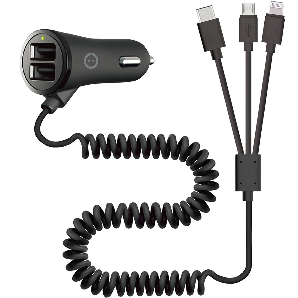 Watt & Co - Rallonge 12V USB avec câble 3 en 1 - Watt and Co - Adaptateurs