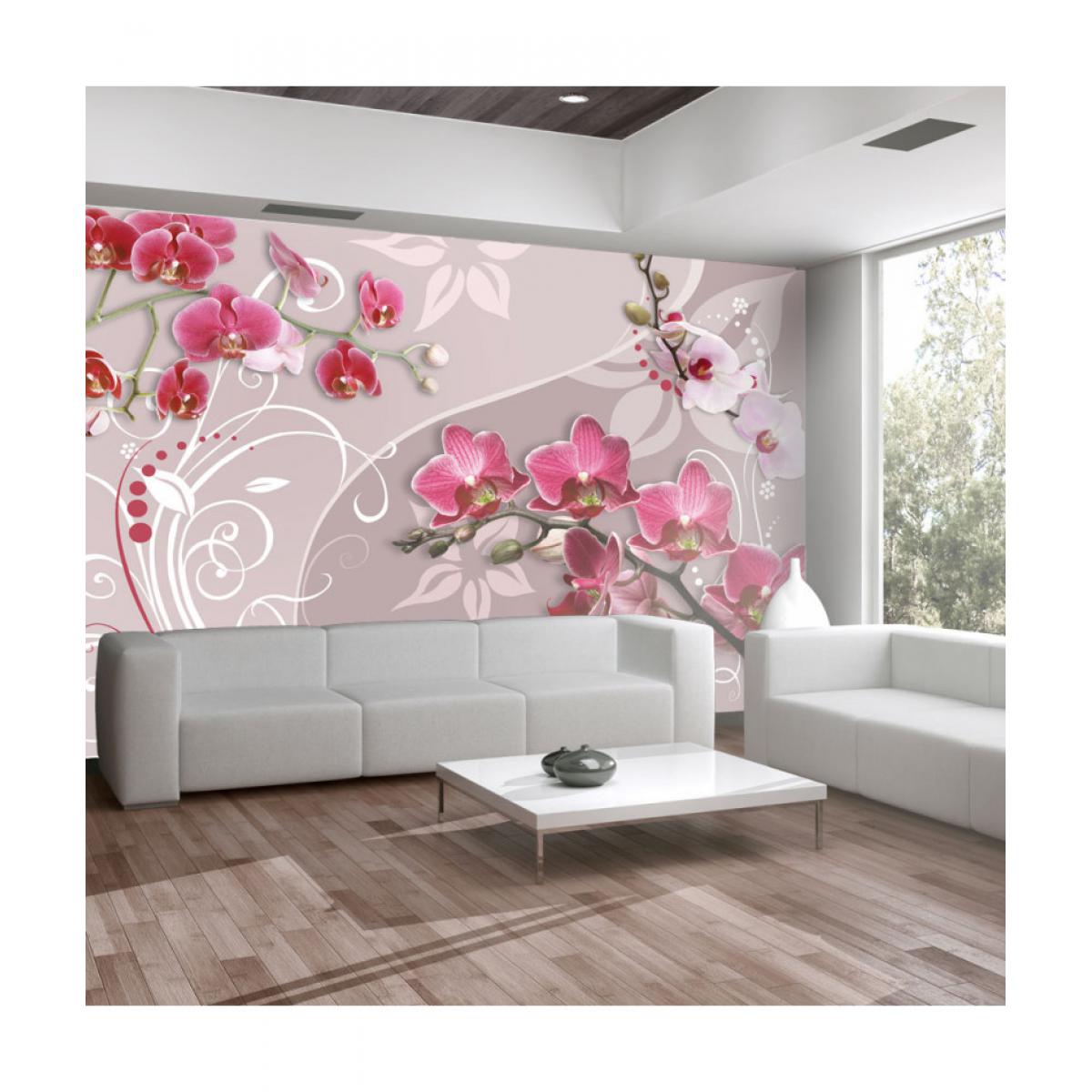 Artgeist - Papier peint - Flight of pink orchids 400x280 - Papier peint