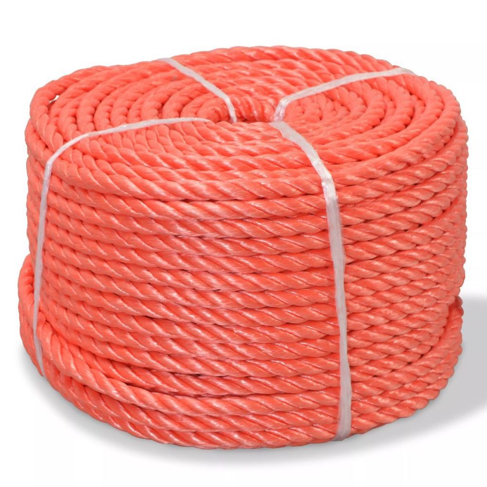 marque generique - Chic Chaînes, câbles et cordes reference Kingston Corde torsadée Polypropylène 6 mm 200 m Orange - Corde et sangle