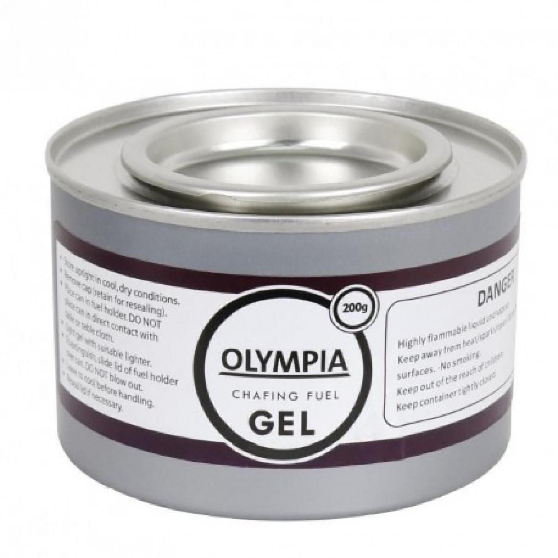 Olympia - Gel combustible pour chaffing Dish 2h - Lot de 12 capsules - Éthanol gel - Chauffage à pétrole / gaz