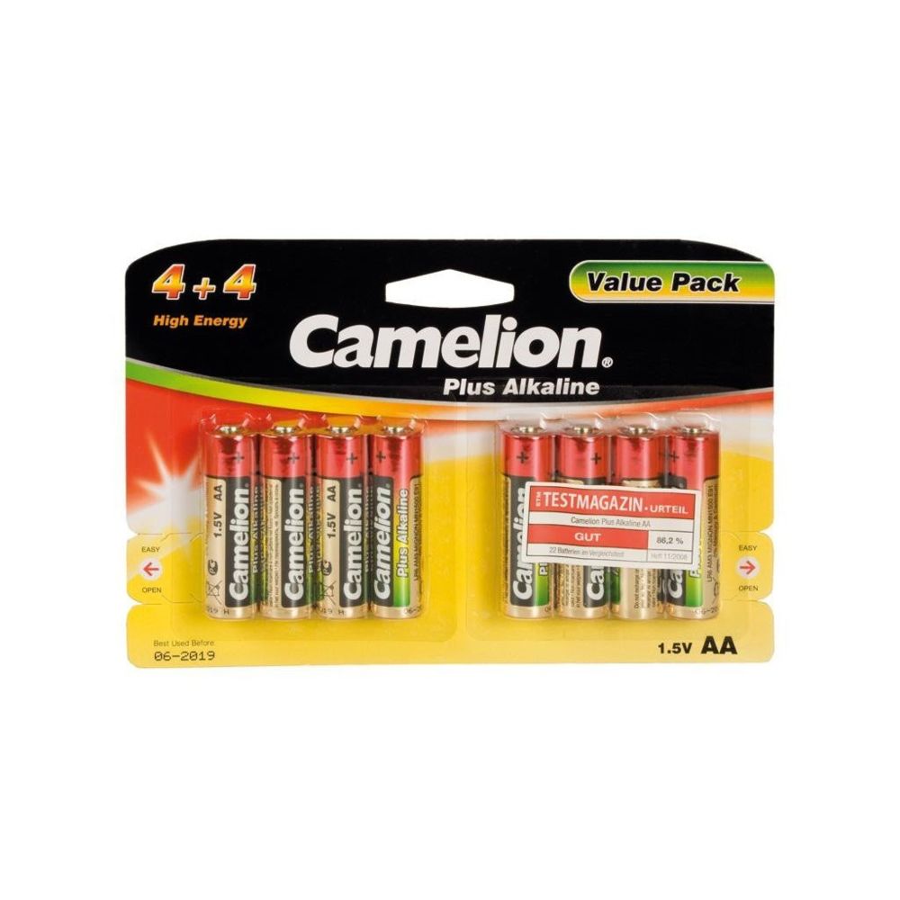 marque generique - Pack de 8 piles Plus Alcaline LR6 Mignon AA Camelion - Piles rechargeables