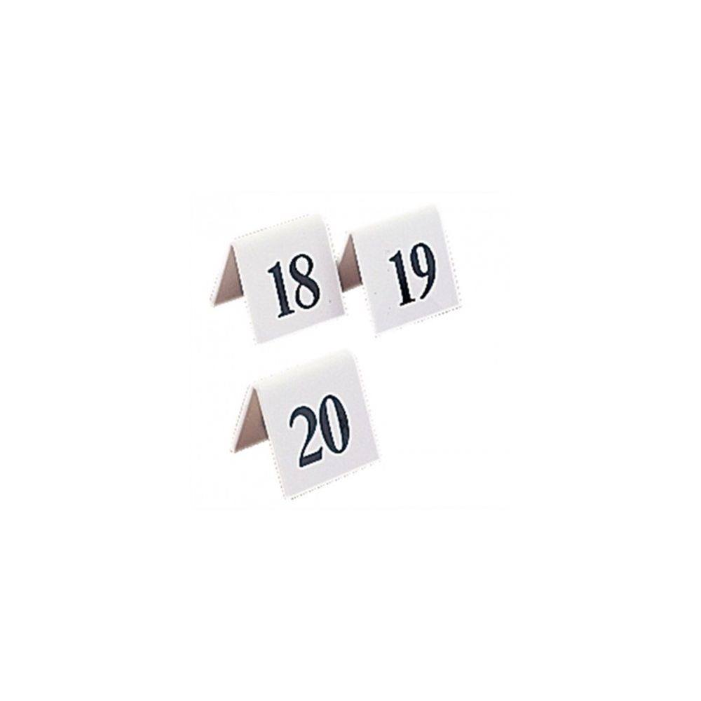 Olympia - Numéros de table en plastique Olympia - Le lot de 31 à 40 - - Extincteur & signalétique