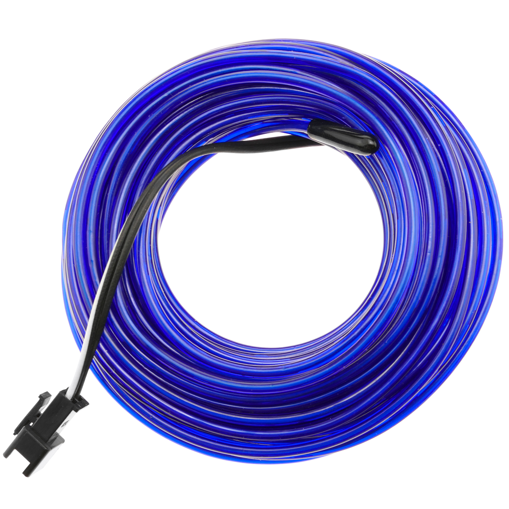 Bematik - Fil électroluminescent bleu 2.3mm bobine 25m - Fils et câbles électriques