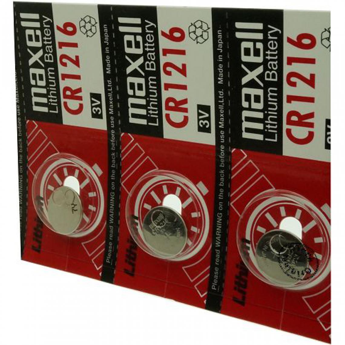 Otech - Pack de 5 piles maxell pour MAXELL CR1216 - Piles rechargeables