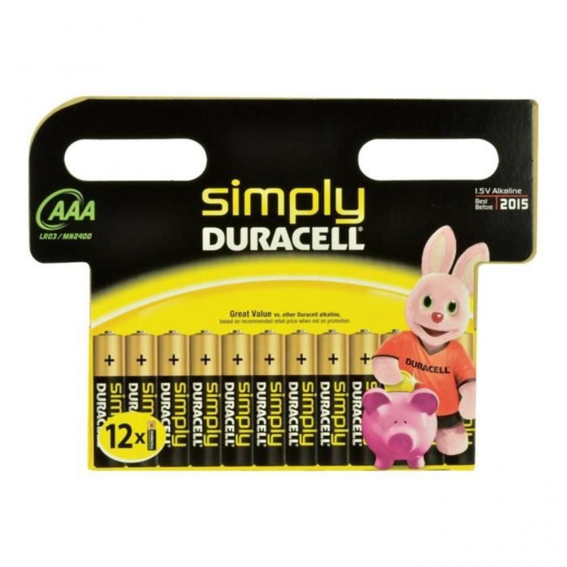 Duracell - Duracell Simply MN2400B12S… - Piles standard