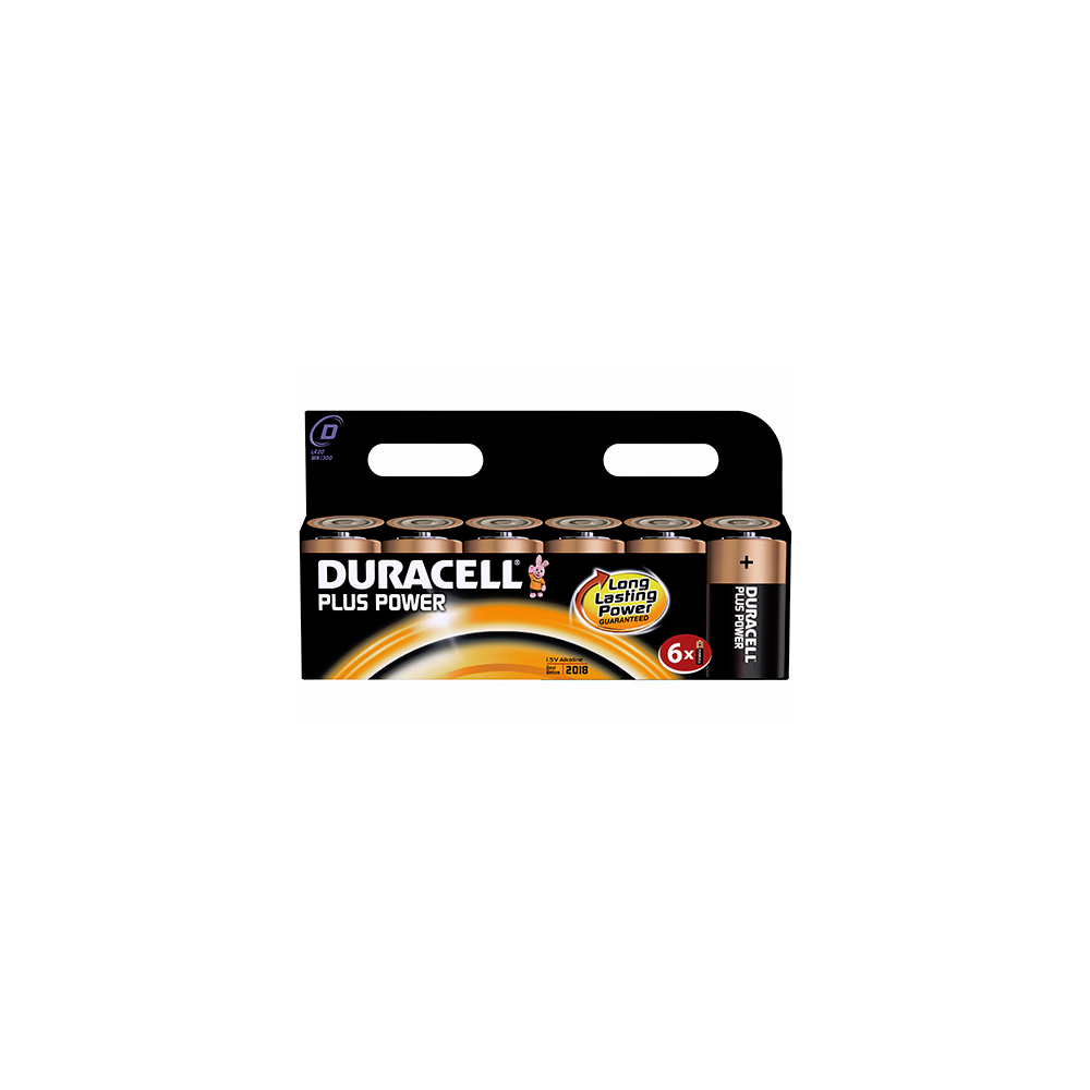 Duracell - 6 piles LR20 C Duracell Plus Power sous blister - Piles standard