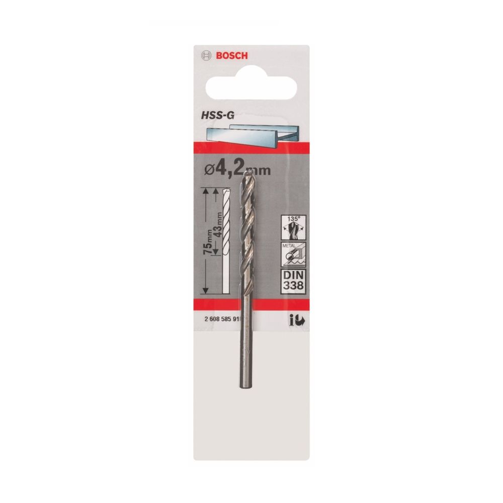 Bosch - Foret à métaux HSS-G Standard, DIN 338 Ø6.8mm Longueur 101mm 2608585928 - Accessoires vissage, perçage